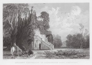 Antico castelletto nel parco di Doddington, Cheshire