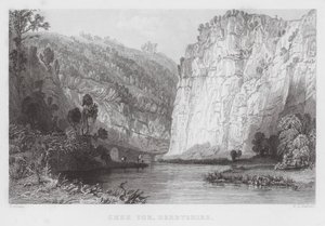 Chee Tor, Derbyshire (incisione) da Thomas (after) Allom