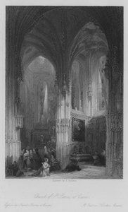 Chiesa di San Pietro, a Caen da Thomas (after) Allom