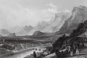 Grenoble, dalla fortezza da Thomas (after) Allom