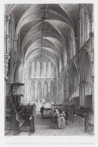 Interno della cattedrale di Southwell, Nottinghamshire da Thomas (after) Allom