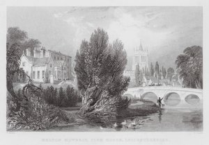 Melton Mowbray, Club House, Leicestershire (incisione) da Thomas (after) Allom