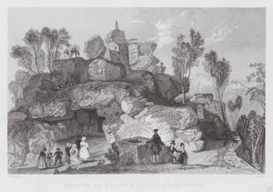 Rooter o Roo-tor Rocks, Derbyshire (incisione) da Thomas (after) Allom
