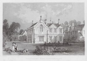 Scrivelsby Hall, Lincolnshire (incisione) da Thomas (after) Allom