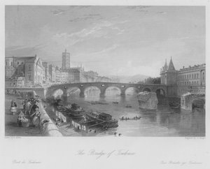 Il Ponte di Tolosa (incisione) da Thomas (after) Allom