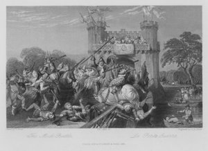 La finta battaglia (incisione) da Thomas (after) Allom