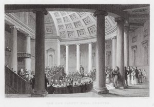 La Nuova Sala della Contea, Chester (incisione)