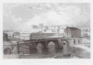 Il Vecchio Ponte, Mulino, Prigione, ecc, Chester (incisione)