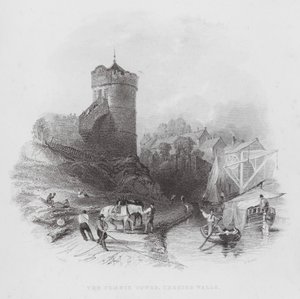 La Torre della Fenice, Mura di Chester (incisione) da Thomas (after) Allom