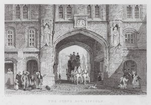 The Stone Bow, Lincoln (incisione) da Thomas (after) Allom