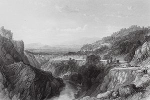 Thiers, Puy-de-Dome da Thomas (after) Allom