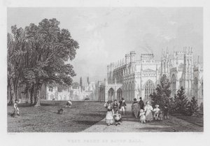 Facciata ovest di Eaton Hall da Thomas (after) Allom