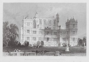 Wollaton Hall, Nottinghamshire (incisione) da Thomas (after) Allom