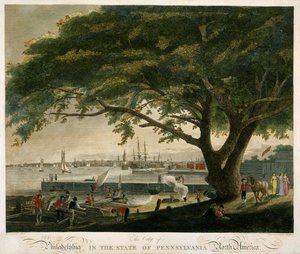 La città di Filadelfia nello stato della Pennsylvania, Nord America