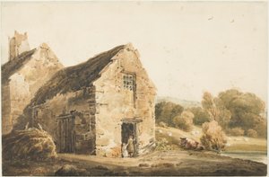 Cottage vicino a Newcastle Upon Tyne, dopo il 1800 da Thomas (after) Girtin