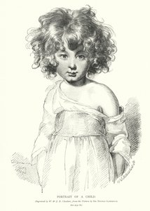 Ritratto di un bambino da Thomas (after) Lawrence