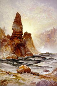 La torre delle cascate di Tower, Yellowstone da Thomas (after) Moran
