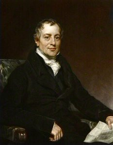 Ritratto di David Ricardo - incisione dopo Thomas Phillips - David Ricardo (1772 - 1823), economista britannico