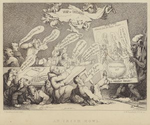 Un lamento irlandese: riunione della Convenzione Nazionale degli Irlandesi Uniti che mostra gli orrori del repubblicanesimo esemplificati dalla Rivoluzione Francese