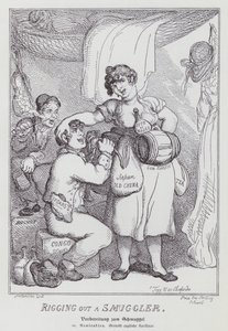 Equipaggiamento di un contrabbandiere da Thomas (after) Rowlandson