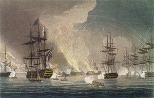 Il bombardamento di Algeri da parte della Royal Navy da Thomas (after) Whitcombe