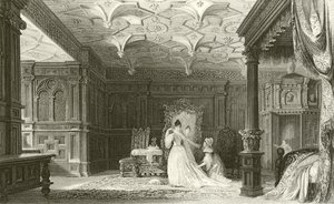 Interno di Sizergh Hall, Westmorland da Thomas Allom