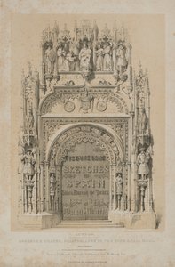 Schizzi Pittoreschi in Spagna: Pagina del Titolo da Thomas Allom