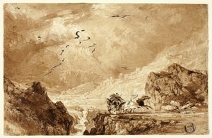 La diligenza nelle Alpi da Thomas Allom