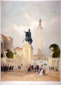 The Mall e Waterloo Place, Westminster, Londra, c. 1845