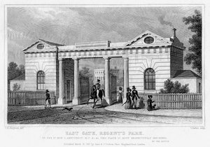 East Gate, Regents Park, Londra, 1827
