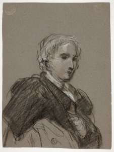 Busto di una Donna (recto); Figura Drappeggiata, Tre Quarti di Lunghezza (verso) da Thomas Barker