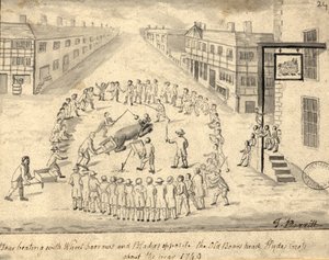 Combattimento di orsi, Manchester, 1819
