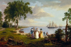 Veduta del Delaware vicino a Filadelfia