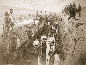 Operai inglesi e il cavallo di ferro da Thomas Birtles