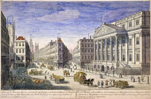 Esterno della Mansion House, Londra, 1751 da Thomas Bowles