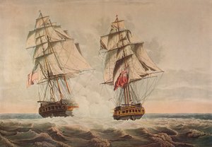 Cattura del Presidente, c1815 da Thomas Buttersworth