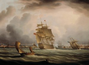 Navigazione al largo di Portsmouth