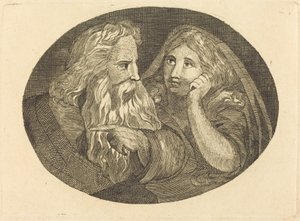 Lear e Cordelia da Thomas Butts, Jr. after William Blake