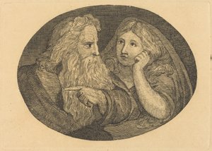 Lear e Cordelia da Thomas Butts, Jr. after William Blake