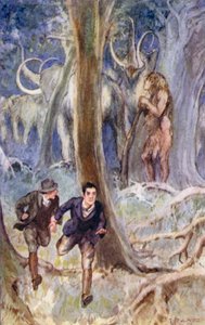 Illustrazione per Viaggio al centro della Terra di Jules Verne da Thomas Cantrell Dugdale