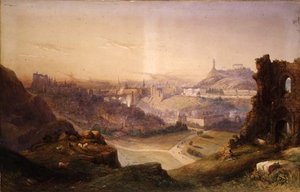 Edimburgo da Salisbury Crags da Thomas Charles Leeson Rowbotham