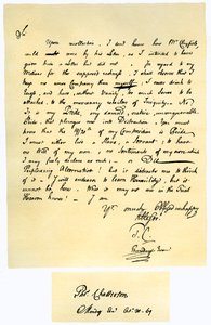 Lettera di Thomas Chatterton a William Barrett, 1769