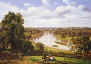 Veduta del fiume Tamigi da Richmond Hill