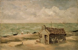 Capanna di un pescatore vicino al mare, inizio XIX secolo