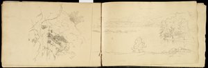 Hoosick o Saddle Mountain e lago vicino a Pittsfield, c.1832 da Thomas Cole