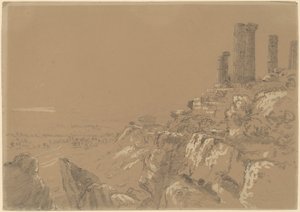 Templi di Giunone, Lucina e Concordia - Agrigento, Sicilia da Thomas Cole