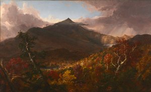 Vista del Monte Schroon, Contea di Essex, New York, dopo una tempesta, 1838 da Thomas Cole
