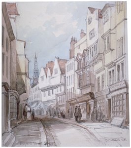 Vista di Holywell Street, Westminster, Londra da Thomas Colman Dibdin