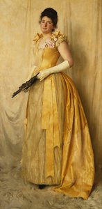 La Signora in Oro - Un Ritratto di Mrs, circa 1891 da Thomas Cooper Gotch