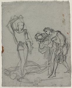 Duello dopo il Ballo in Maschera (recto) da Thomas Couture